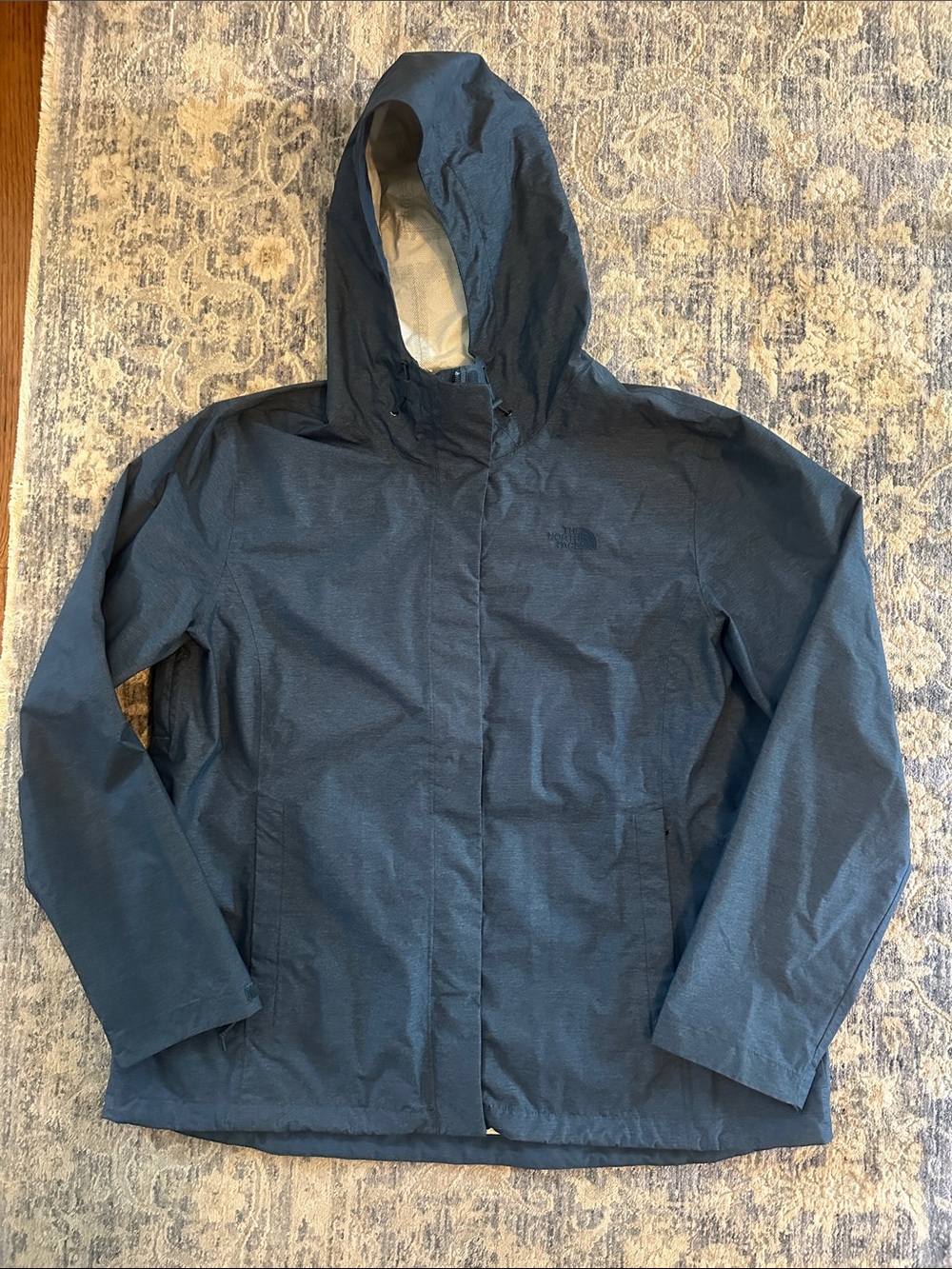 The North Face DRYVENT Blue Hooded Rain Jacket